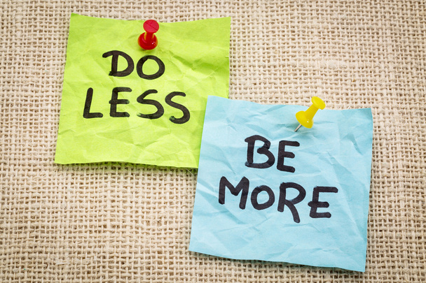 do less be more motivation - Foto, immagini
