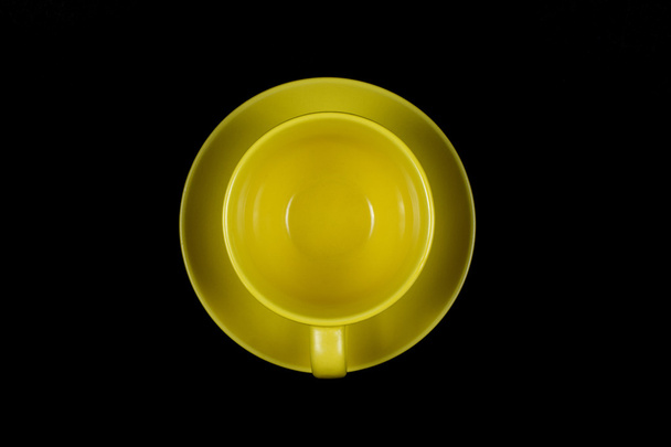 filiżanka kawy żółty 3 - Zdjęcie, obraz
