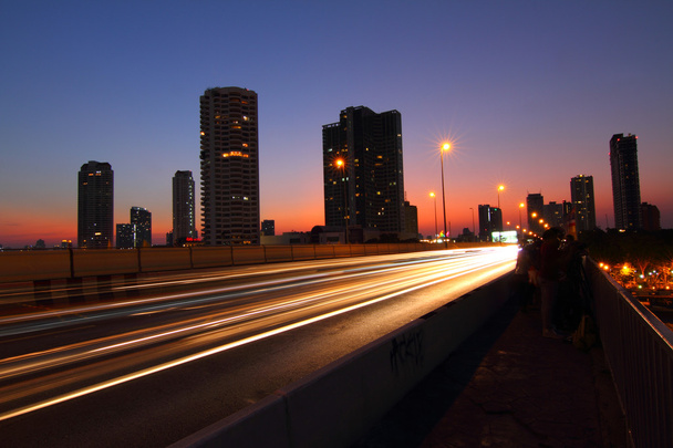 Moving blur light of traffic - Photo, Image