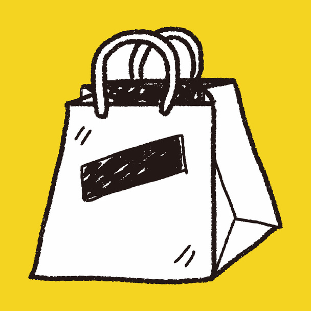 Рисунок сумки для покупок
 - Вектор,изображение