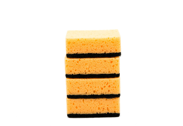 Esponjas de cozinha laranja
 - Foto, Imagem