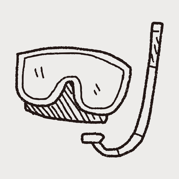 gözlüğü doodle - Vektör, Görsel