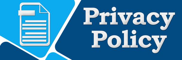 Política de privacidad Fondo azul Horizontal
 - Foto, imagen