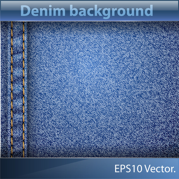 Denim realistic texture. - Vector, Imagen