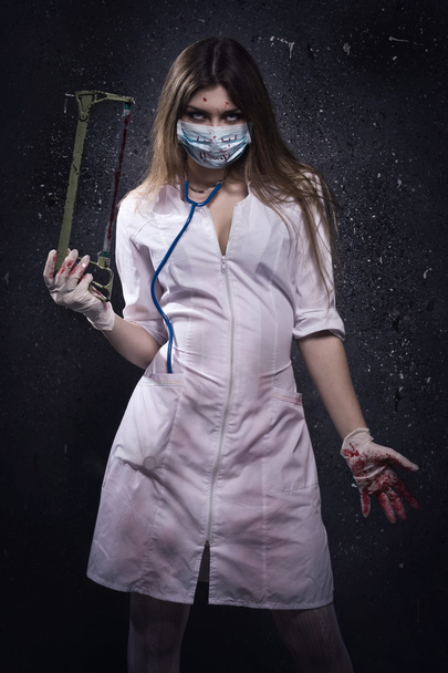 Szalona pielęgniarka krwawe - Zdjęcie, obraz
