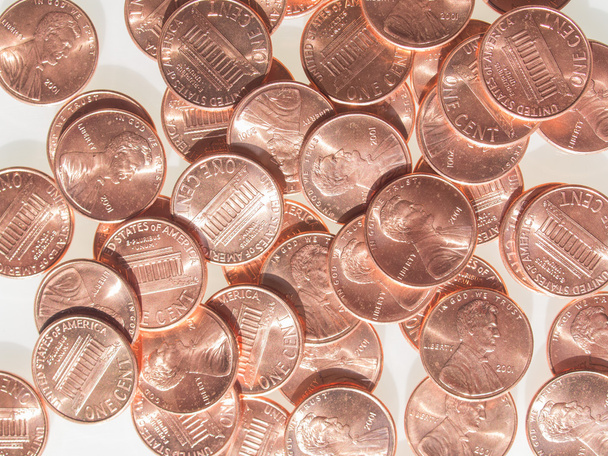 Dollár-érmék 1 cent búza penny cent - Fotó, kép