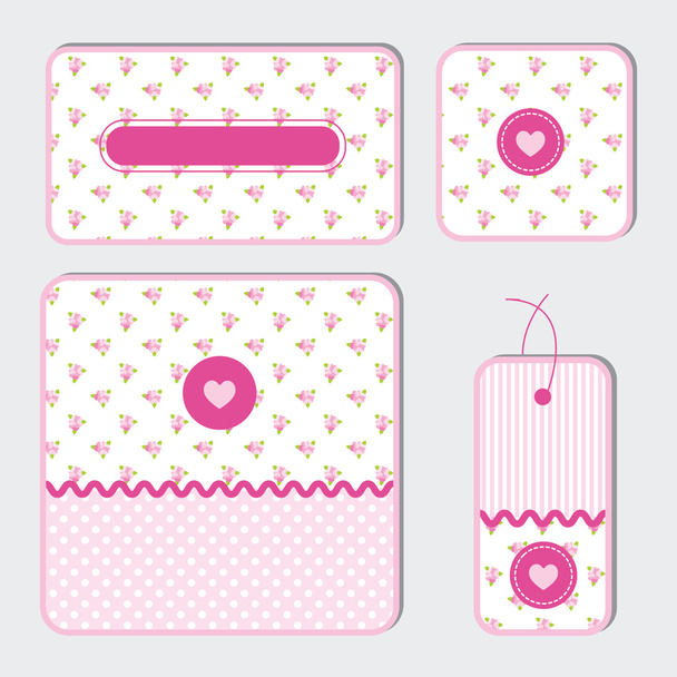 Set of gift tags - Vector, Image