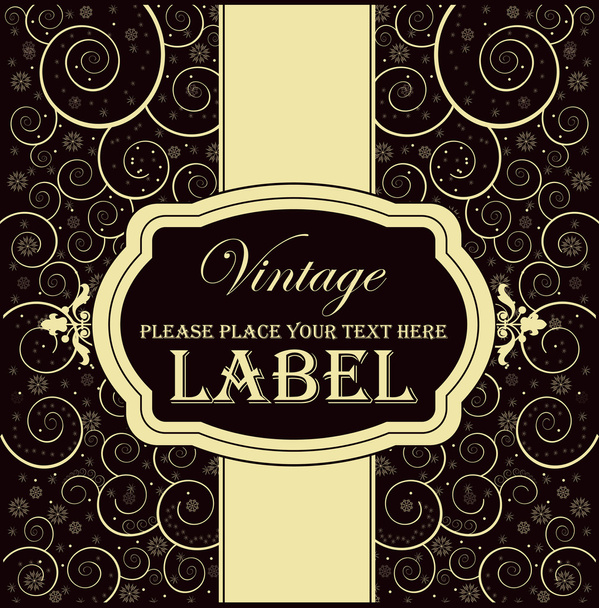 Vintage label - Vektori, kuva