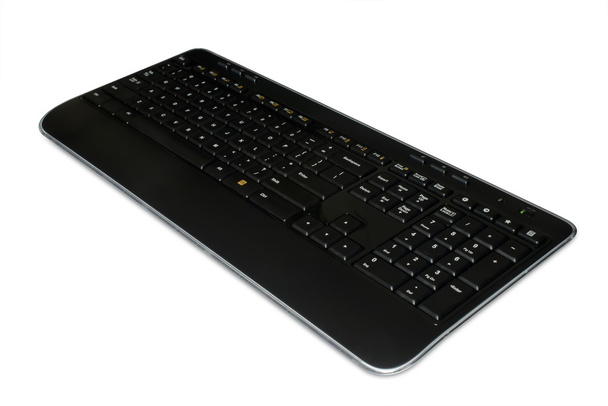Изолированная чёрная клавиатура на белом
 - Фото, изображение