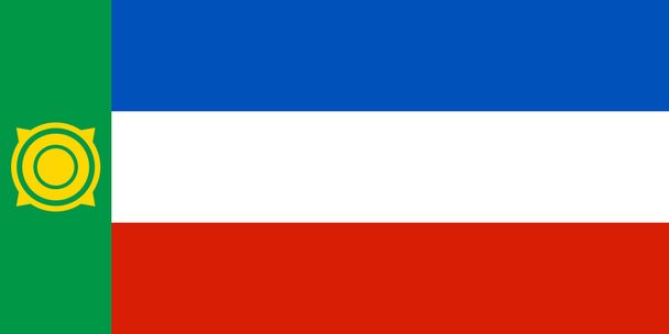 Chakassië vlag - Foto, afbeelding