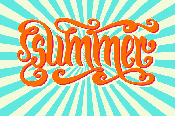 Summer lettering - Vettoriali, immagini
