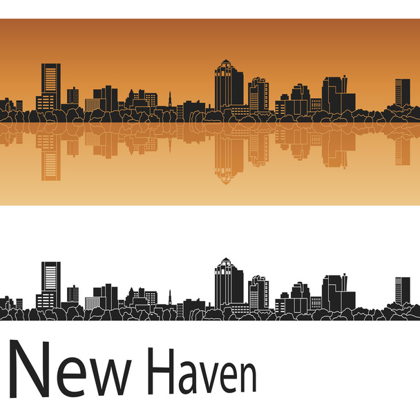 Skyline de New Haven
 - Vecteur, image