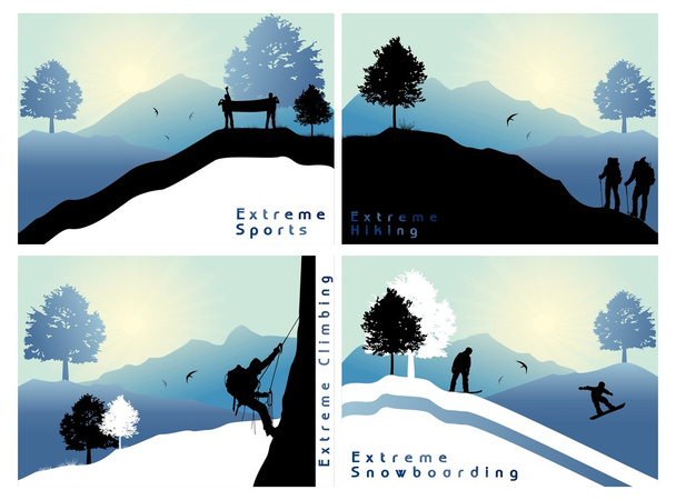 Extreme sports - Vector, Image