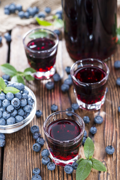 Blueberry homemade Liqueur - Foto, afbeelding
