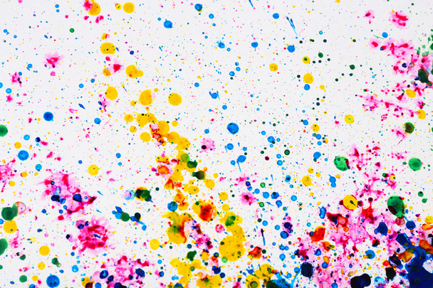 Colorful splashes of paint as background - Foto, afbeelding