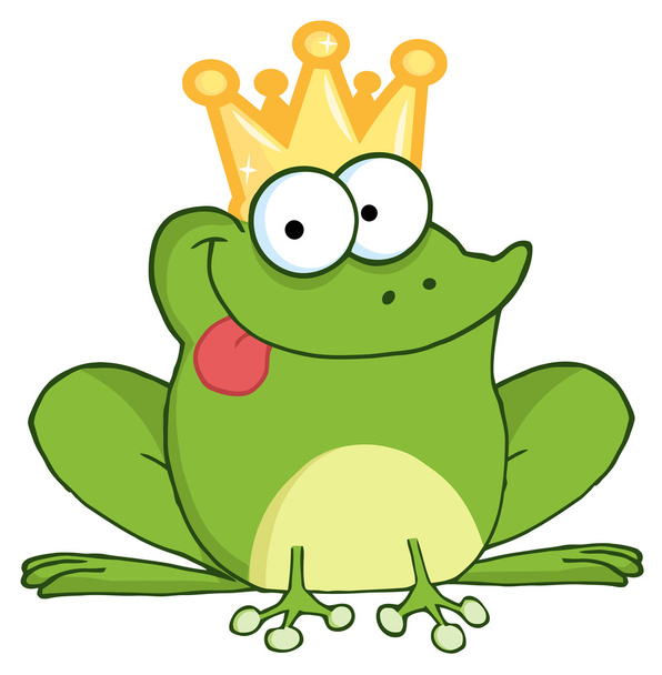 Personaje de dibujos animados Frog Prince - Foto, imagen