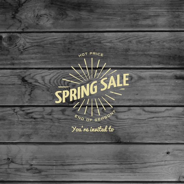 Spring sale badges logos and labels - Vector, Image