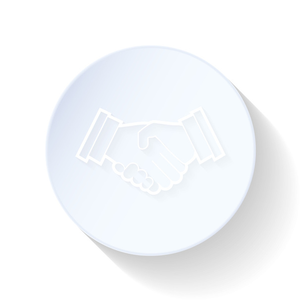 Handshake thin lines icon  - Vector, Image