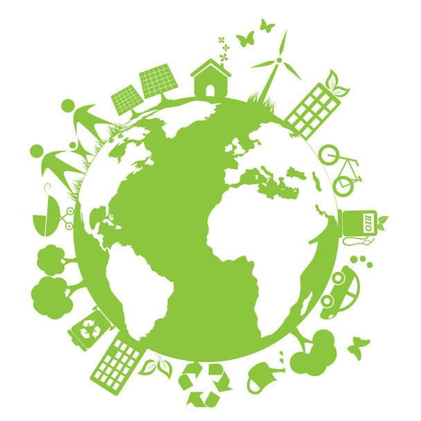 Green clean environment - Vector, Image