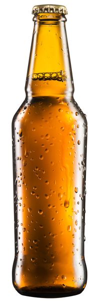 Bottle of beer on white background. - Photo, Image