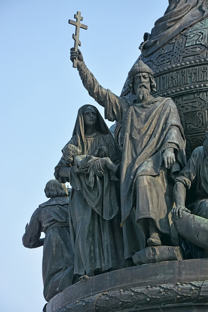 Detalhe do Monumento ao Milênio da Rússia
 - Foto, Imagem