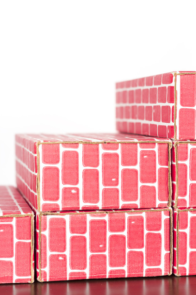 Colonnes de briques en carton
 - Photo, image