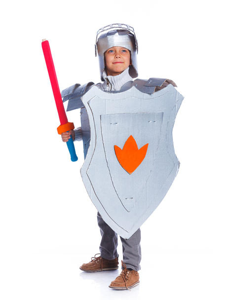 Boy dressed as a Knight - Zdjęcie, obraz