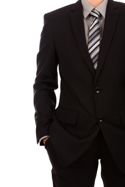Business man in suit on white background - Photo, Image