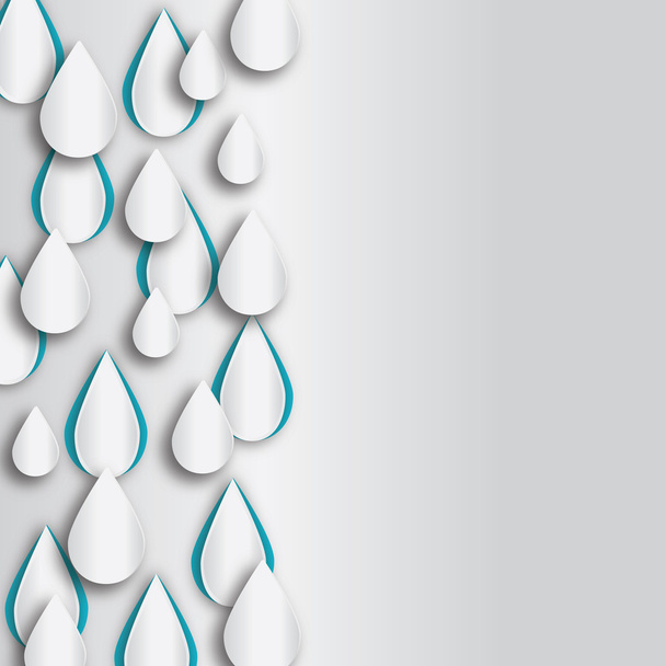 Raindrop vector background - Vetor, Imagem