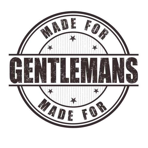 Made for gentlemans stamp - Vector, Image