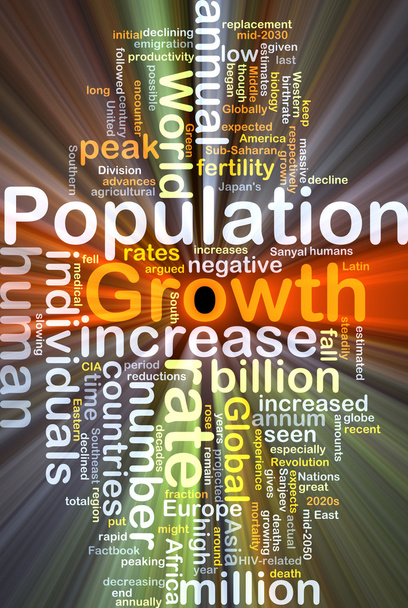Parlayan nüfus büyüme arka plan kavramı - Fotoğraf, Görsel