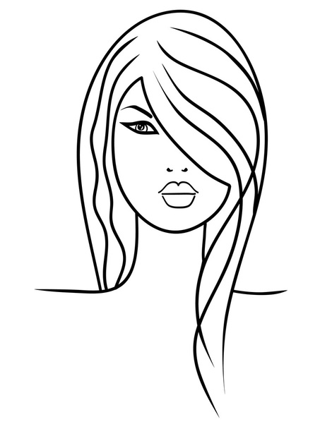 Attractive young woman - Vector, Image