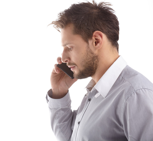 Businessman Talking on Cell Phone - Photo, image