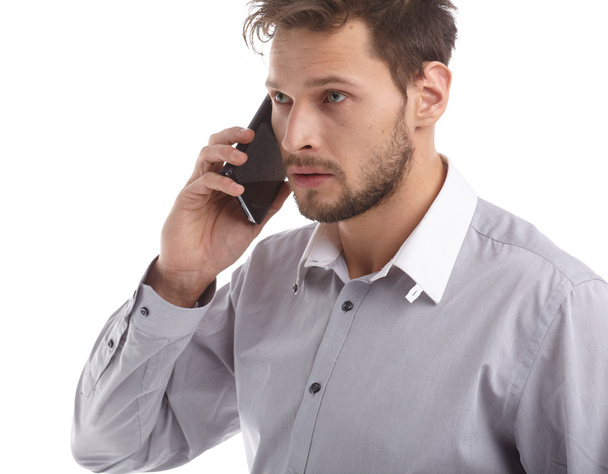 Businessman Talking on Cell Phone - Foto, immagini