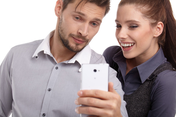 Couple taking selfie - Foto, Imagem