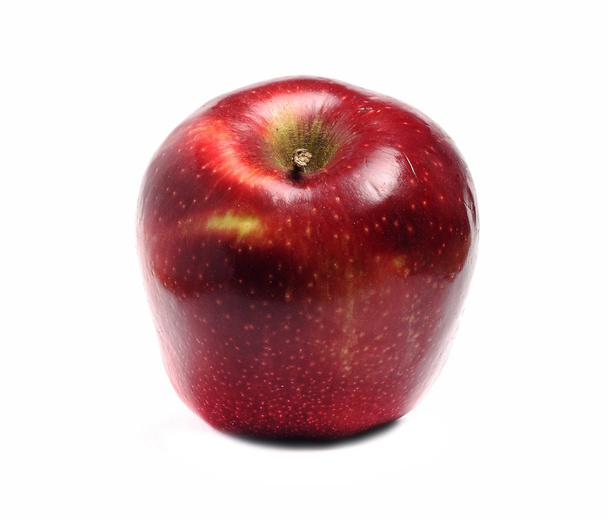 ein großer roter Apfel isoliert auf weißem Hintergrund - Foto, Bild