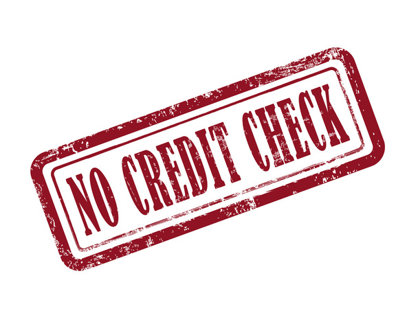 stamp no credit check in red - Vektor, obrázek