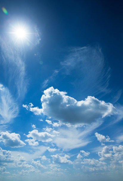 Mavi gökyüzü arkaplanı - Fotoğraf, Görsel