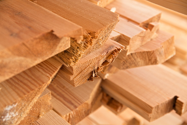 Holz im Sägewerk - Foto, Bild