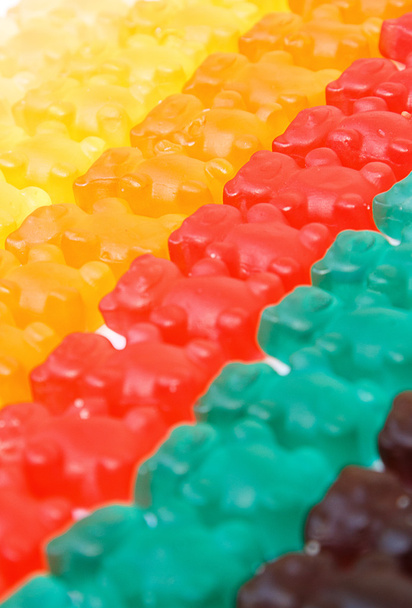 gummy bears series background texture closeup - Foto, Imagem