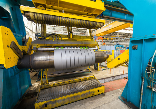 Endüstriyel makine çelik rulolar için kesmek - Fotoğraf, Görsel