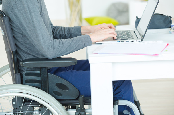 Student on a wheelchair - Фото, зображення