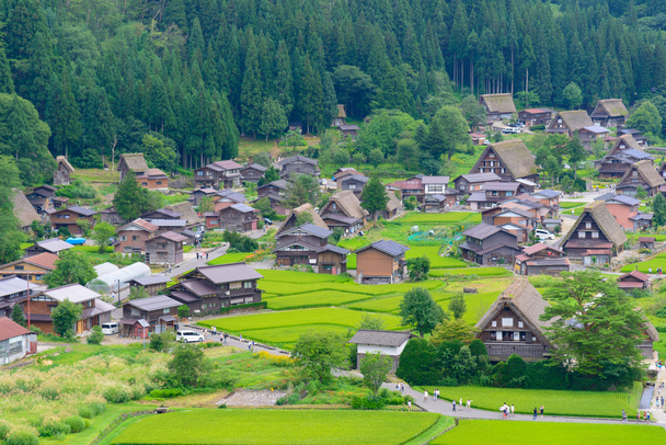 gassho-zukuri dorp - Foto, afbeelding