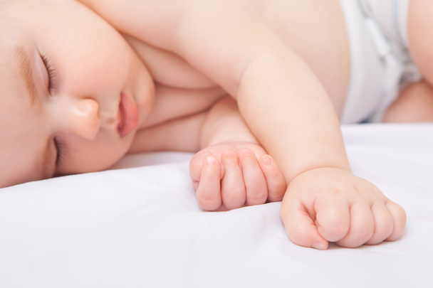 Sleeping infant boy - Φωτογραφία, εικόνα