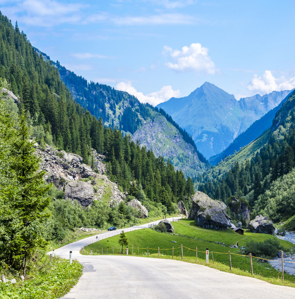 Winding alpine road Insbruck, Austria - Photo, Image