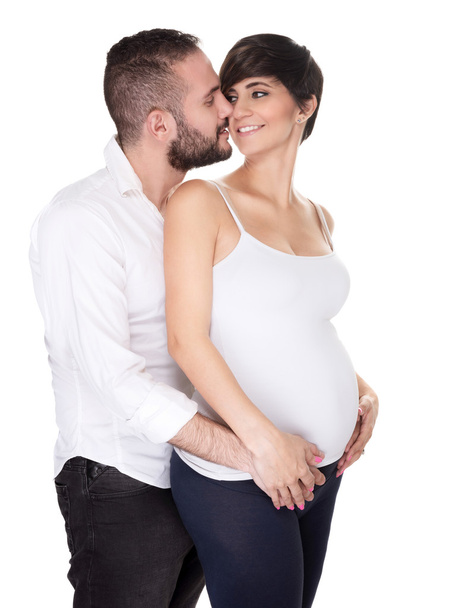 Happy pregnancy concept - 写真・画像