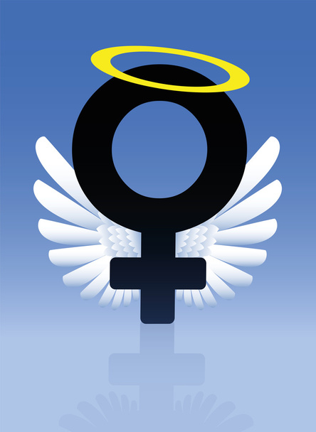 Angel Female Symbol Good Girl - Vector, Image