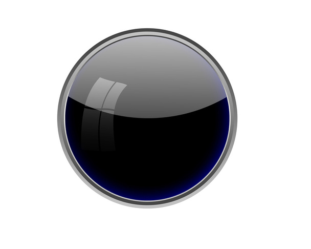 Black button. - Photo, Image