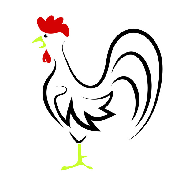 Rooster - Vector, Image