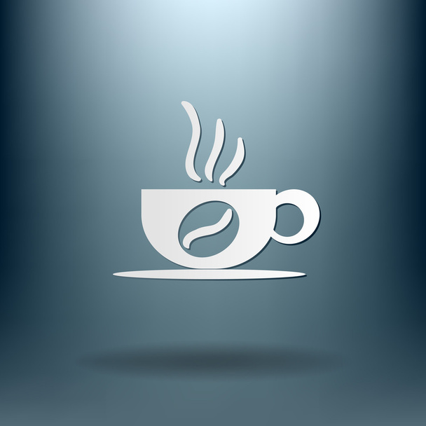 Coffee cup or tea icon - Vector, imagen